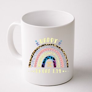 Math Teacher Happy Pi Day Mathematic Leopard Rainbow 3.14 Coffee Mug