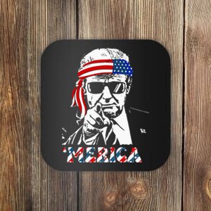 Merica Trump Happy 4th Of July Trump Coaster