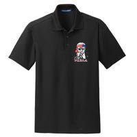 Merica Trump Happy 4th Of July Trump Dry Zone Grid Polo