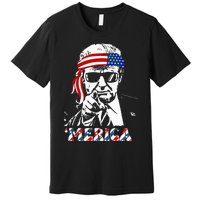 Merica Trump Happy 4th Of July Trump Premium T-Shirt