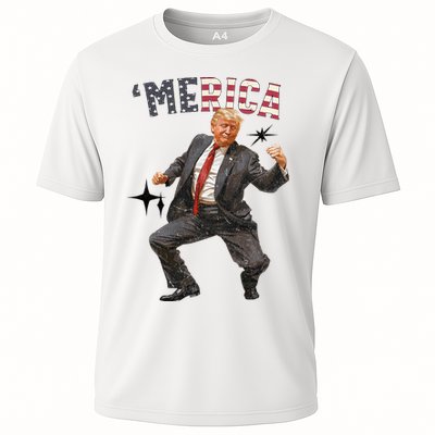 Merica Trump Happy 4th Of July Trump American Flag Performance Shirt