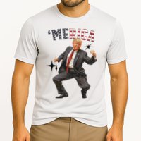 Merica Trump Happy 4th Of July Trump American Flag Cooling Performance Crew T-Shirt