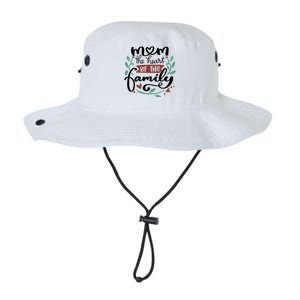 Mom The Heart Of The Family Cute Gift Legacy Cool Fit Booney Bucket Hat