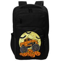 Monster Truck Halloween Jack O Lantern Moon Pumpkin Impact Tech Backpack