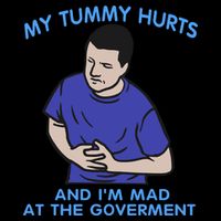 My Tummy Hurts And Im Mad At The Goverment Flexfit Unipanel Trucker Cap