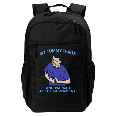 My Tummy Hurts And Im Mad At The Goverment Backpack