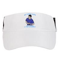 My Tummy Hurts And Im Mad At The Goverment Adult Drive Performance Visor