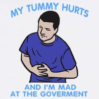 My Tummy Hurts And Im Mad At The Goverment Visor