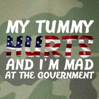 My Tummy Hurts And I'm Mad At The Government Legacy Tie Dye Trucker Hat