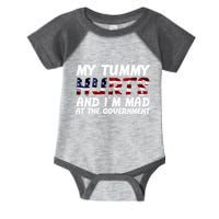 My Tummy Hurts And I'm Mad At The Government Infant Baby Jersey Bodysuit