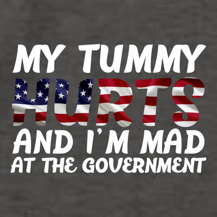 My Tummy Hurts And I'm Mad At The Government Vector Backpack