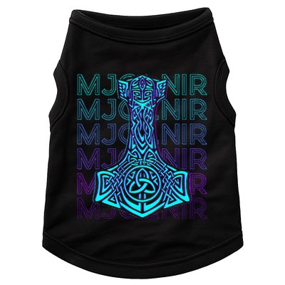 Mjolnir Thor Hammer Norse Mythology Retro Doggie Tank