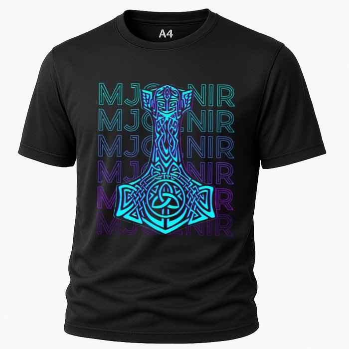 Mjolnir Thor Hammer Norse Mythology Retro Performance Shirt