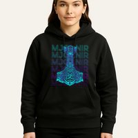 Mjolnir Thor Hammer Norse Mythology Retro Hoodie