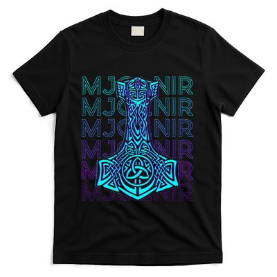Mjolnir Thor Hammer Norse Mythology Retro T-Shirt