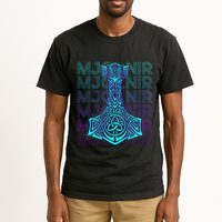 Mjolnir Thor Hammer Norse Mythology Retro Tall T-Shirt