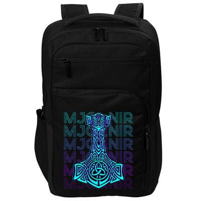 Mjolnir Thor Hammer Norse Mythology Retro Impact Tech Backpack