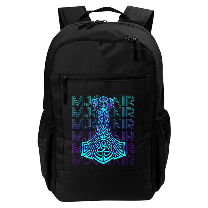 Mjolnir Thor Hammer Norse Mythology Retro Backpack