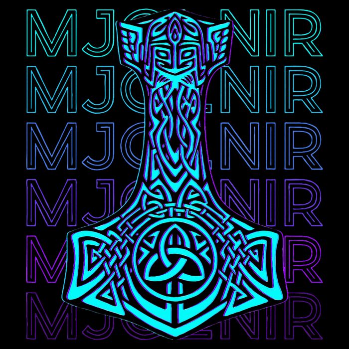 Mjolnir Thor Hammer Norse Mythology Retro Backpack