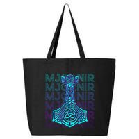 Mjolnir Thor Hammer Norse Mythology Retro 25L Jumbo Tote