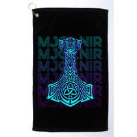 Mjolnir Thor Hammer Norse Mythology Retro Golf Towel