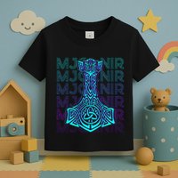 Mjolnir Thor Hammer Norse Mythology Retro Toddler T-Shirt