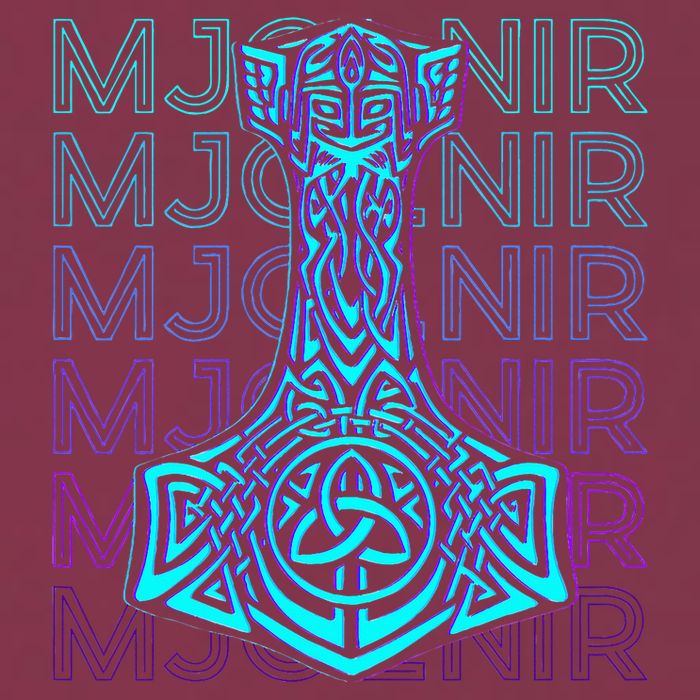 Mjolnir Thor Hammer Norse Mythology Retro 16oz Travel Tumbler
