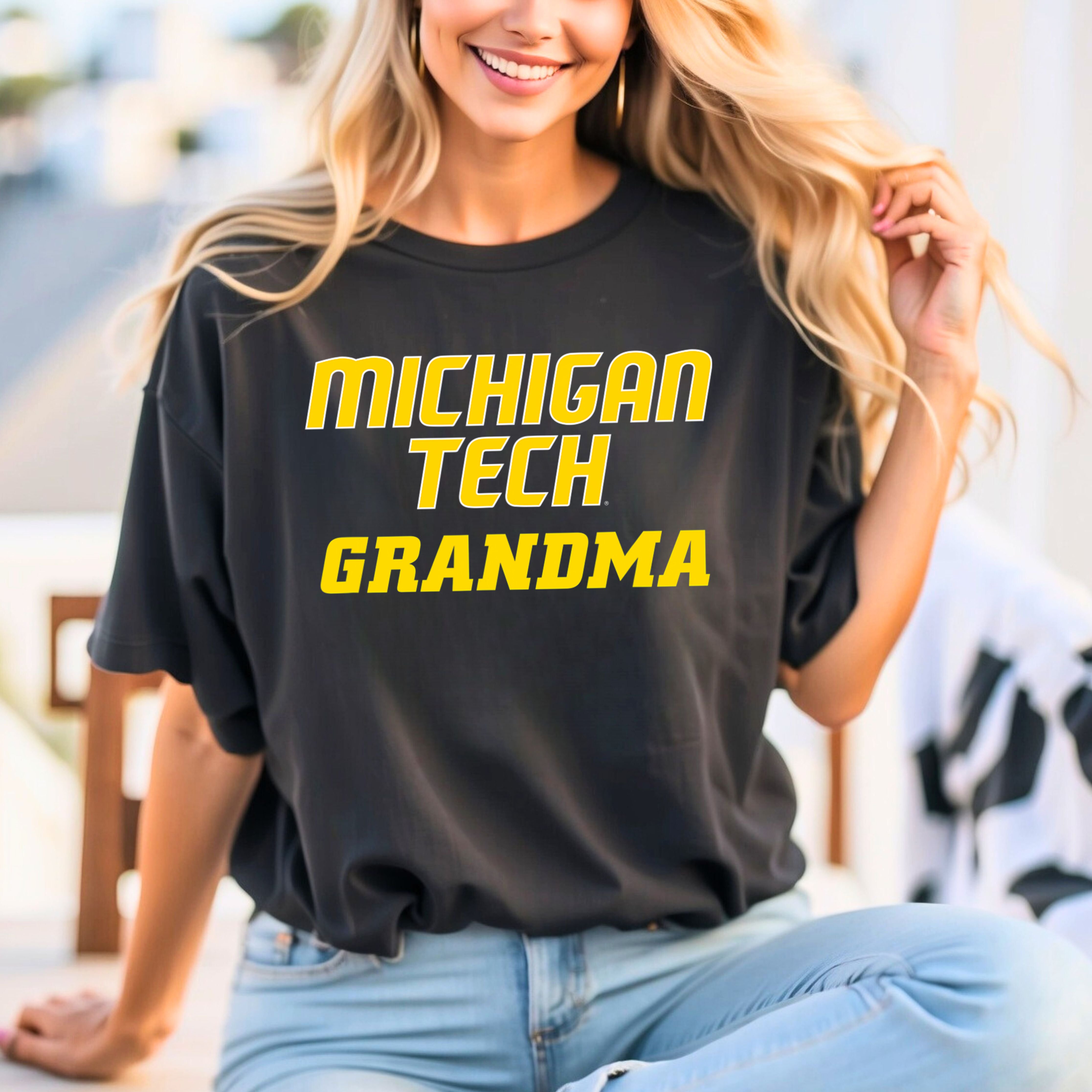 Michigan Tech Huskies Grandma Comfort Colors T-Shirt