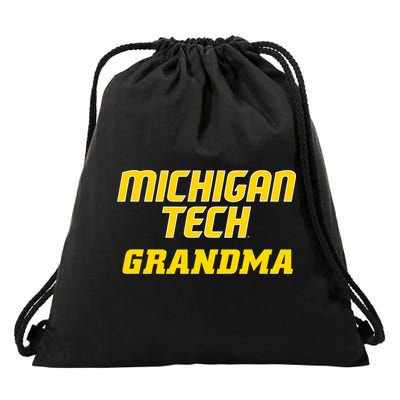 Michigan Tech Huskies Grandma Drawstring Bag