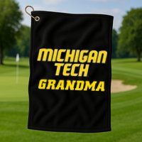 Michigan Tech Huskies Grandma Golf Towel