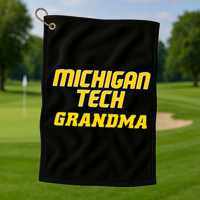 Michigan Tech Huskies Grandma Golf Towel