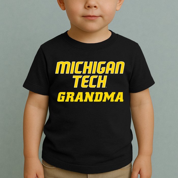 Michigan Tech Huskies Grandma Toddler T-Shirt