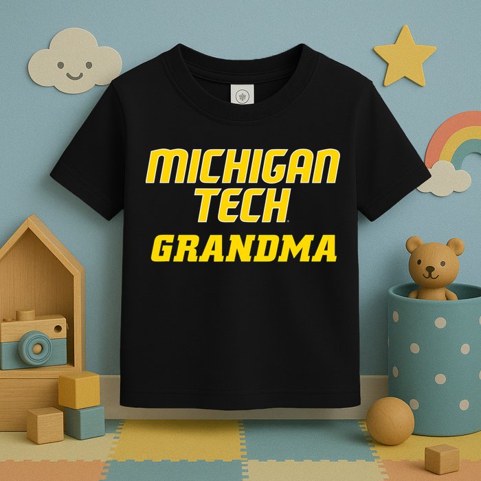 Michigan Tech Huskies Grandma Toddler T-Shirt