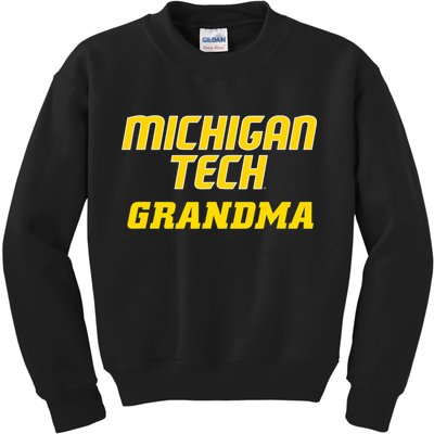 Michigan Tech Huskies Grandma Kids Sweatshirt