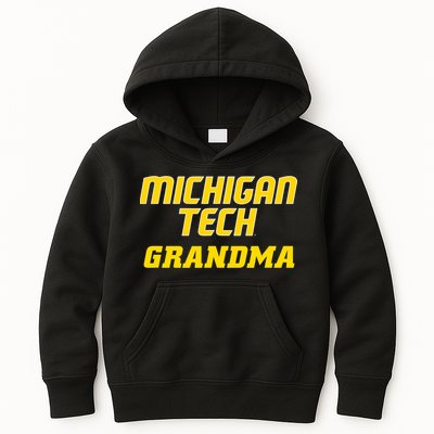 Michigan Tech Huskies Grandma Kids Hoodie