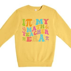 Math Teacher In My Math Teacher Era Premium Crewneck Sweatshirt