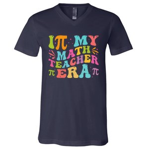 Math Teacher In My Math Teacher Era V-Neck T-Shirt