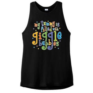 My Tummy Is Filled With Giggle Bubbles Ladies PosiCharge Tri-Blend Wicking Tank