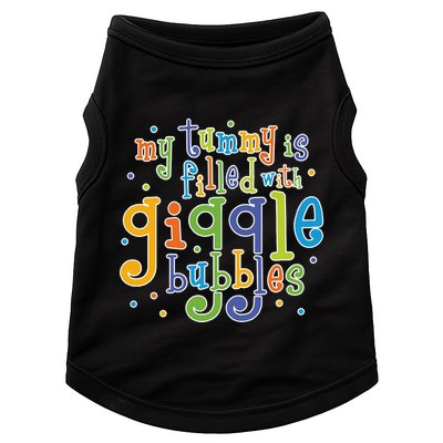 My Tummy Is Filled With Giggle Bubbles Doggie Tank