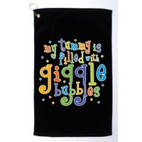 My Tummy Is Filled With Giggle Bubbles Golf Towel