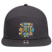 My Tummy Is Filled With Giggle Bubbles 7 Panel Mesh Trucker Snapback Hat