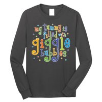 My Tummy Is Filled With Giggle Bubbles Long Sleeve Shirt