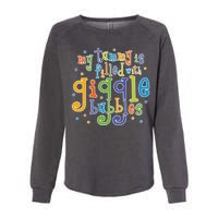 My Tummy Is Filled With Giggle Bubbles Womens California Wash Sweatshirt