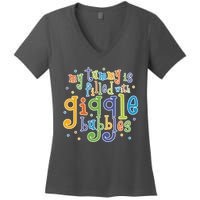 My Tummy Is Filled With Giggle Bubbles Women's V-Neck T-Shirt
