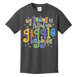 My Tummy Is Filled With Giggle Bubbles Kids T-Shirt