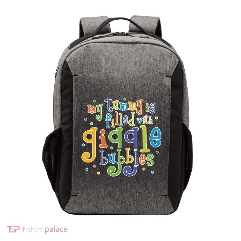 My Tummy Is Filled With Giggle Bubbles Vector Backpack