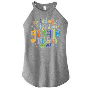 My Tummy Is Filled With Giggle Bubbles Women's Perfect Tri Rocker Tank