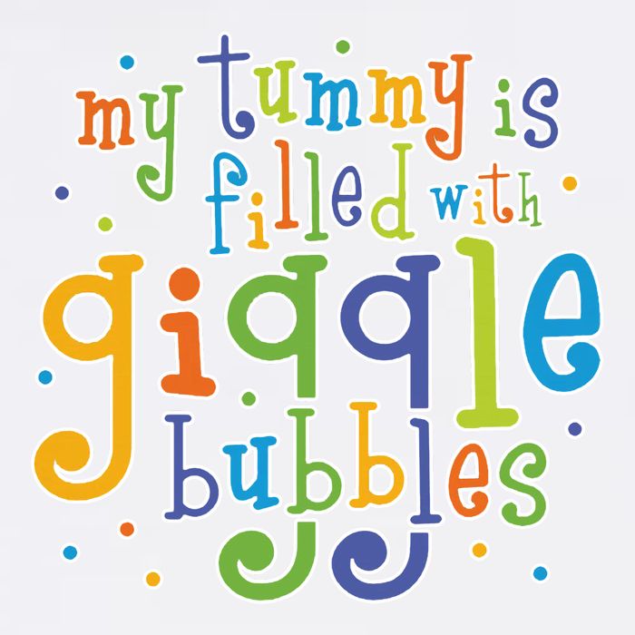 My Tummy Is Filled With Giggle Bubbles Garment-Dyed Sweatshirt