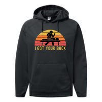 Massage Therapist I Got Your Back Massage Vintage Retro Gift Performance Fleece Hoodie