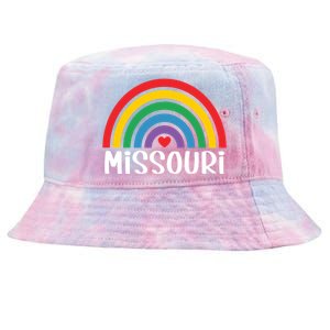 Missouri Travel I Love Missouri Usa Gift Tie-Dyed Bucket Hat